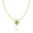 THE LUXURY REGAL EMERALD SNAKE SKIN NECKLACE