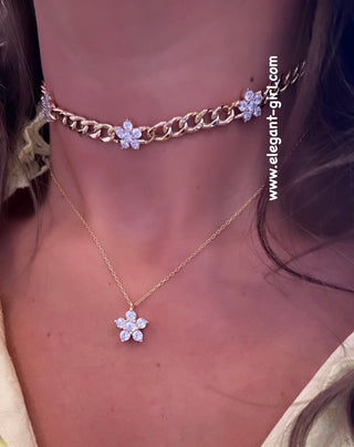 CUBAN FLOWER CHOKER