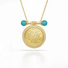 Ayat Al Kursi Turquoise Bar Necklace