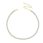 FULL DIAMOND GOLD TENNIS CHOKER