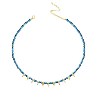 FIRUZ MILAN SPIKE BEADS NECKLACE