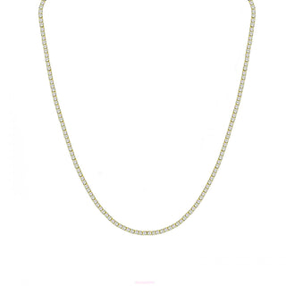 GOLD THIN TENNIS NECKLACE
