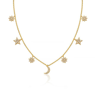 NIGHT SKY CHOKER GOLD