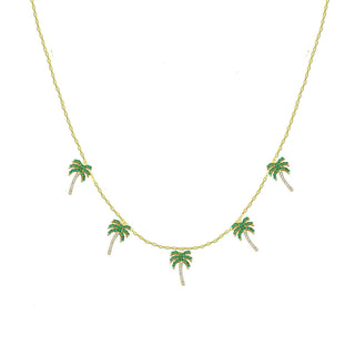 PALM  CHARMS NECKLACE