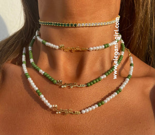 WHITE PEARLS SAUDIA ANA CHOKER