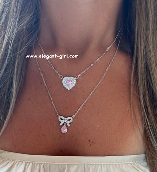 PINK HEART NECKLACE
