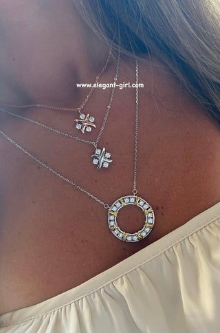 THE DIAMOND X SILVER NECKLACE