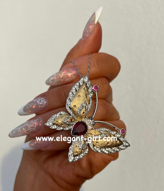 THE LUXURY BUTTERFLY RUBY NECKLACE