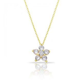 BIG ELEGANT FLOWER NECKLACE