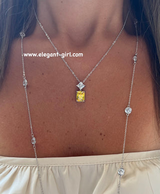EMERALD YEDLLOW NECKLACE