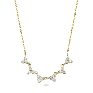 TRIPLE STONES NECKLACE