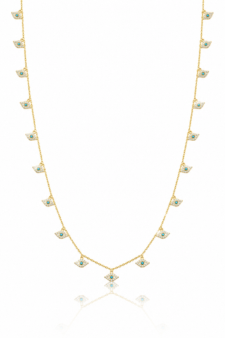 LONG EYES NECKLACE OR WAIST CHAIN