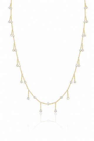 LONG DANGLING STONES NECKLACE OR WAIST CHAIN