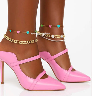 BIG CUBAN ANKLET