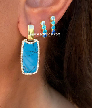 OMBRE BLUE EARRING
