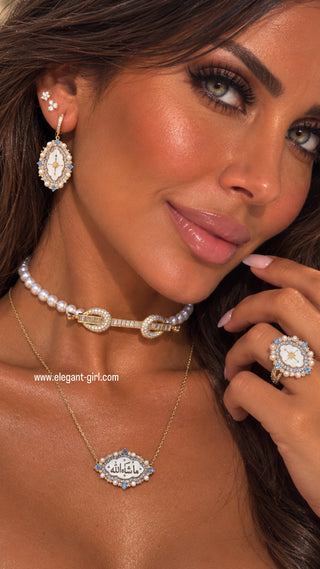 White Lumière Star Earring