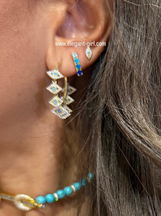 OMBRE BLUE EARRING
