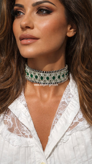 Black Riviera Noir Choker - ELEGANT GIRLS