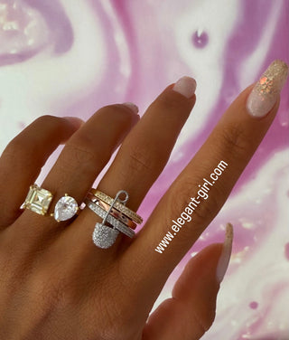 TRI COLOR CLIP RING