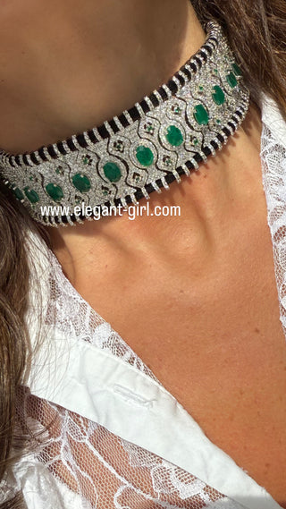 Black Riviera Noir Choker - ELEGANT GIRLS