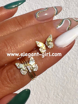 THE MINI HALF BUTTERFLY EARRING
