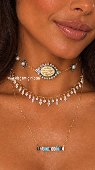 ✨ Independent Woman Pearl Choker