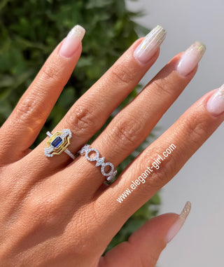 PRINCESS BLUE SAPPHIREN RING