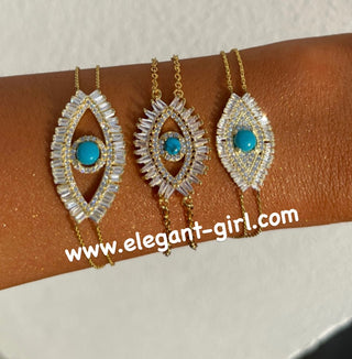 FULL DIAMOND BAGUETTE EYE BRACELET