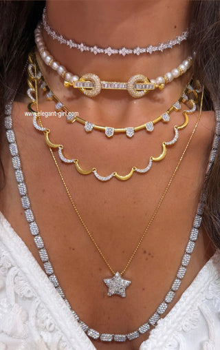 THE POWER BARS GOLD X SILVER NECKLACE