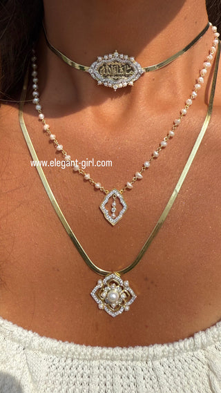 Lumière Pearl Arabesque Necklace