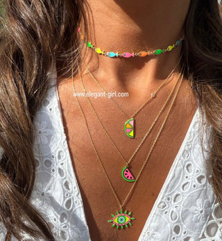 NEON FISH CHOKER