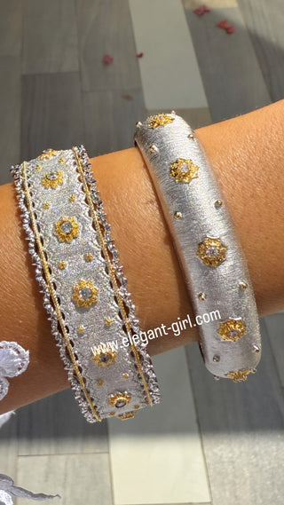 THE LUXURY SILVER BLOSSOM BANGEL
