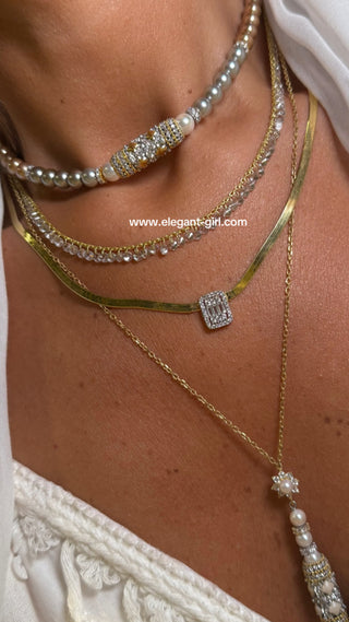 IMPERIAL PEARLS OMBRE CHOKER - ELEGANT GIRLS