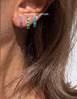 OMBRE GREEN EARRING