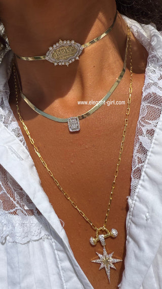 ✨Mashallah Silk Skin Choker - ELEGANT GIRLS