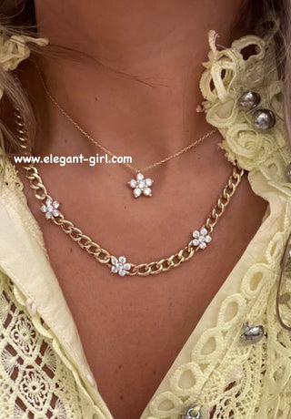 CUBAN FLOWER CHOKER