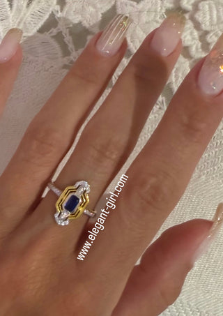 PRINCESS BLUE SAPPHIREN RING