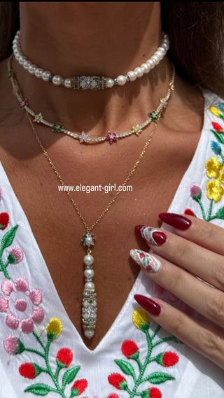 IMPERIAL RAINBOW NECKLACE - ELEGANT GIRLS