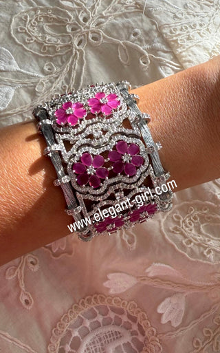Blossom Ruby Bracelet - ELEGANT GIRLS