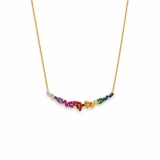 Rainbow Prisma Flow Necklace - ELEGANT GIRLS