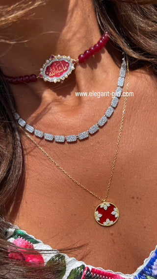 ✨ MashaAllah Red Agate Choker