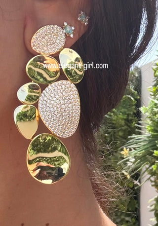 ✨BIG SHIMMER STONES  EARRING✨