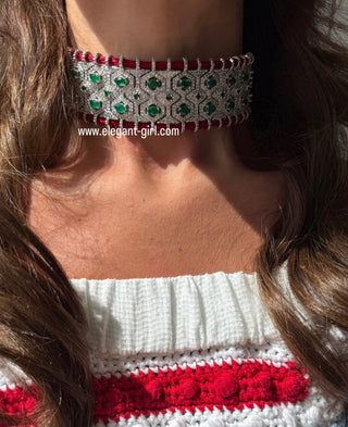 Riviera Ruby Choker - ELEGANT GIRLS