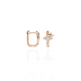 DOUBLE STAR SQUARE EARRING