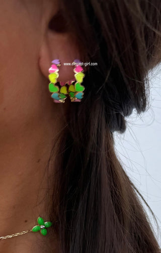 HEARTS JULI HOOP EARRING