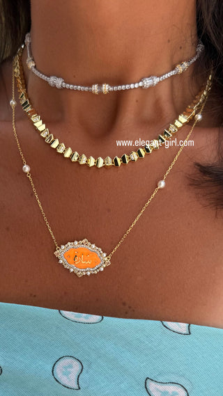 ✨ Chevron Gold Necklace
