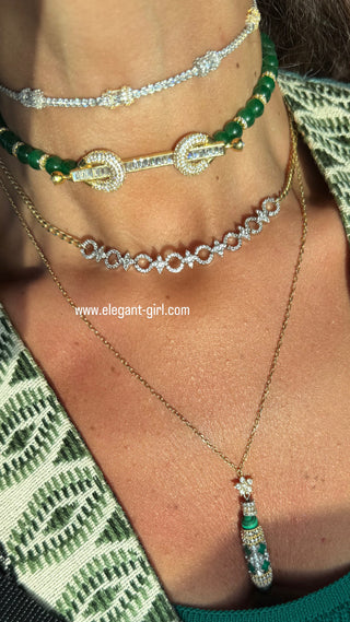 IMPERIAL MALACHITE NECKLACE - ELEGANT GIRLS