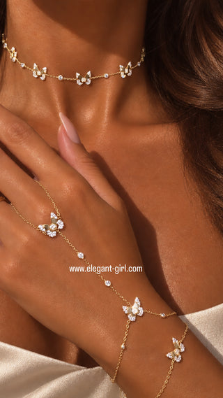 GOLDEN BUTTERFLY HAND CHAIN