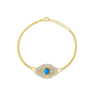 FULL DIAMOND BAGUETTE EYE BRACELET