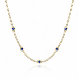 DIAMONDS TENNIS EYE CHOKER - ELEGANT GIRLS